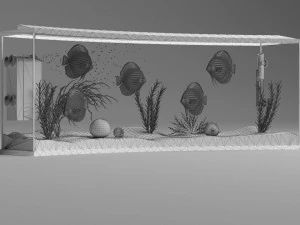 Panoramic Aqua Tank 3D Model