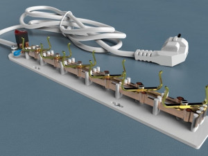 Newgen Multi Socket Modelo 3D