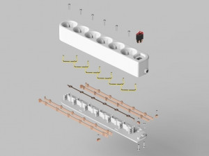 Newgen Multi Socket Modèle 3D