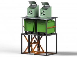 Underground Waste Bin Modèle 3D