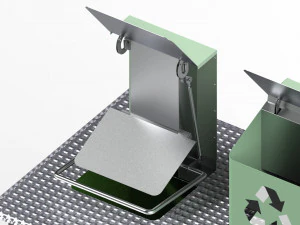 Underground Waste Bin 3D Model