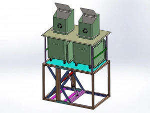 Underground Waste Bin 3D Model