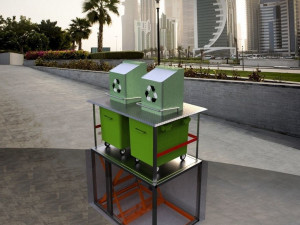 Underground Waste Bin 3D Model