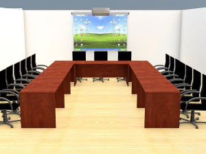 办公楼层 3D 模型