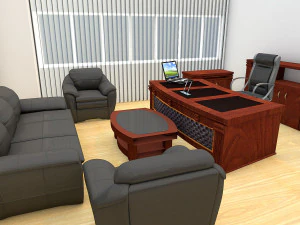 办公楼层 3D 模型