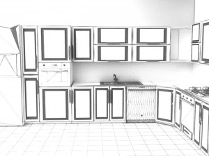 Flush Kitchen 3D Model