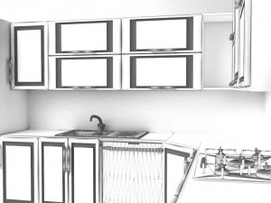Flush Kitchen 3D Model