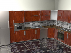 Flush Kitchen 3Dモデル
