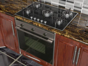 Flush Kitchen 3D Model
