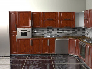 Flush Kitchen 3D Model