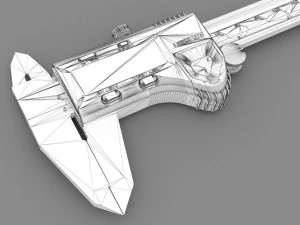 Digital Caliper 3D Model
