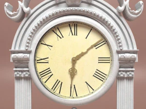 Lioned Clock 3D Model