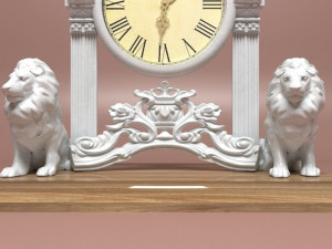 Lioned Clock 3D मॉडल