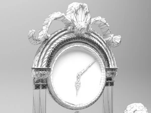 Lioned Clock 3D Model