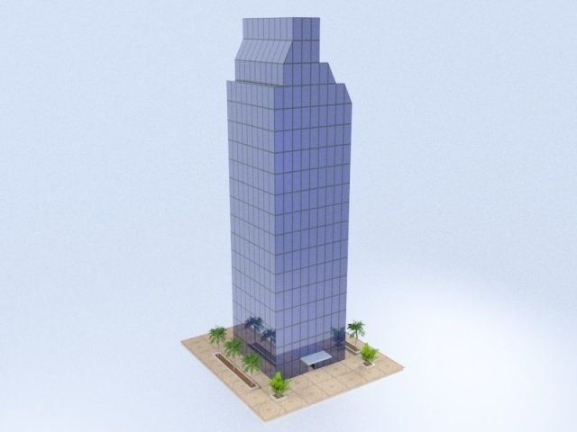 Skyscraper 3D Model .c4d .max .obj .3ds .fbx .stl .blend 