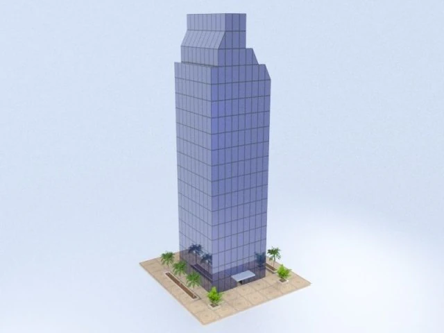 Grattacielo Modello 3D .c4d .max .obj .3ds .fbx .stl .blend