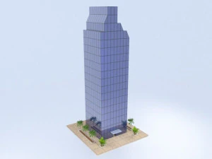 Pencakar langit Model 3D