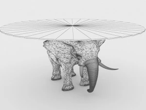 Elephant Coffee Table 3D Model