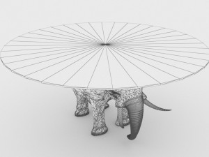 Elephant Coffee Table Modèle 3D