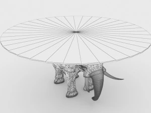 Elephant Coffee Table 3D Model