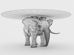 Elephant Coffee Table 3D Model