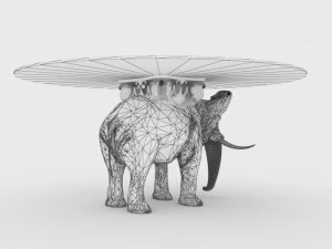 Elephant Coffee Table 3D Model