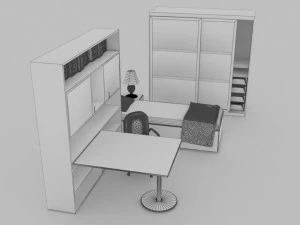 Teenage Bedroom 3D Model