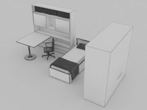 Teenage Bedroom 3D Model