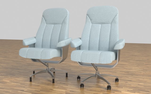 Boss Office Chair 3 3D Модель .c4d .max .obj .3ds .fbx .stl .blend 