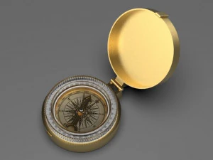B&uacute;ssola de Ouro Modelo 3D