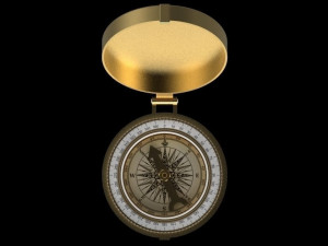 Gold Compass 3D 模型
