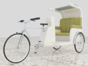 Bicicleta Rickshaw 5 - 4K Modelo 3D