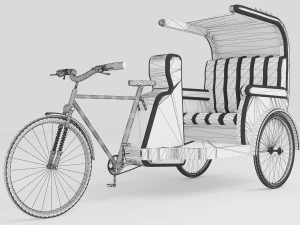 Bike Rickshaw 5 - 4K 3D Model