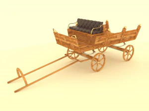 Carrozza per pony Modello 3D