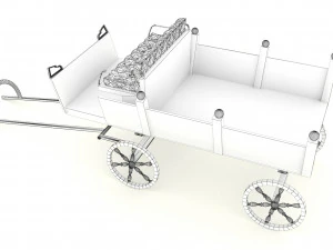 Pony Carriage 3D Model