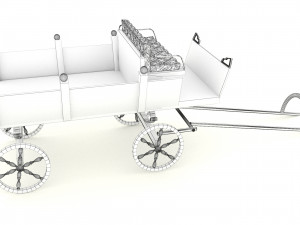 Pony Carriage 3D Model
