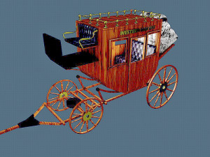 Western Wagon 5 Modelo 3D
