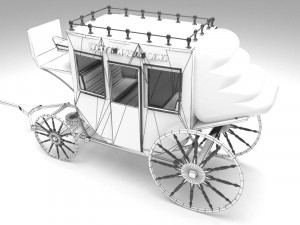 Western Wagon 5 Modelo 3D