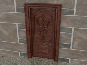 외부 문 3D 모델