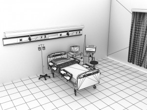 Intensive Care Unit 3D-Modell