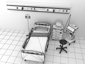 Intensive Care Unit 3D-Modell