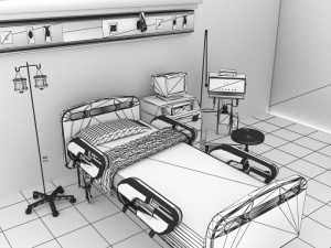 Intensive Care Unit 3D-Modell