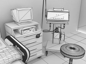 Intensive Care Unit 3D-Modell