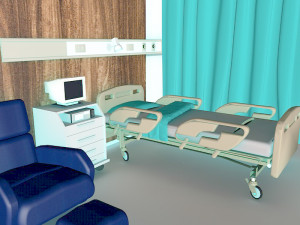 Hospital Ward 3 3D Model