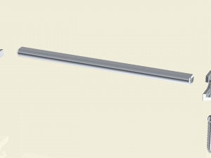 Human Spine and Implant Modèle 3D