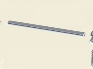 Human Spine and Implant 3D Model