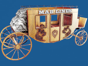 Western Wagon 4 3D Model