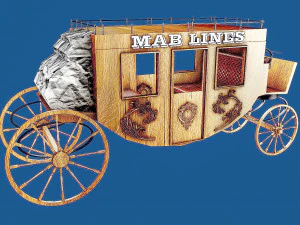 서부 왜건 4 3D 모델