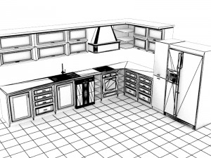 Kitchen 2 3D Modell