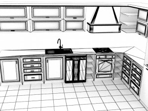 Kitchen 2 3D Modell